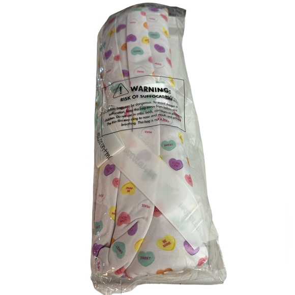 NWT Macaron + Me Candy Hearts swaddle blanket - Picture 3 of 6